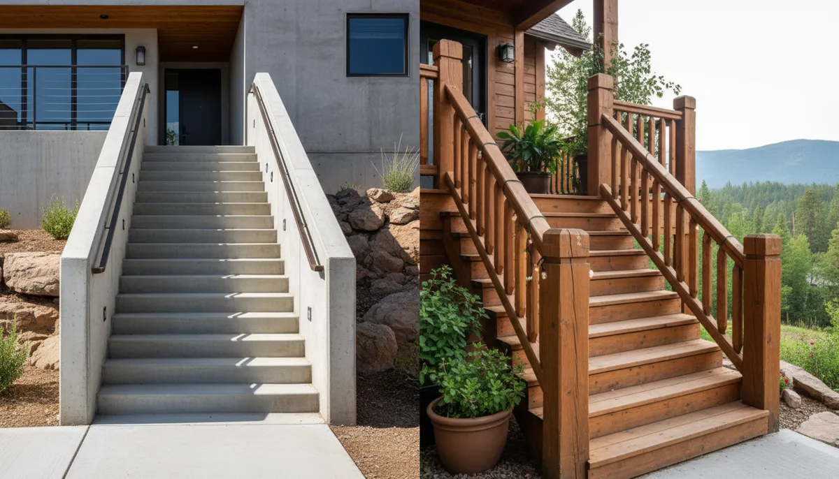 Бетонное или деревянное крыльцо? Честное сравнение — и почему оба варианта проигрывают без правильной облицовки